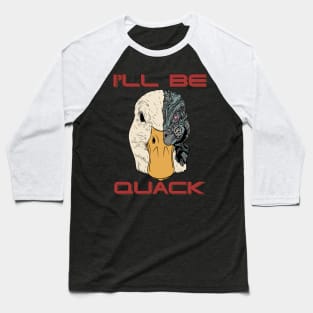 Goose Robot Duck Robot Pun Meme Men Women Funny Goose Duck Baseball T-Shirt